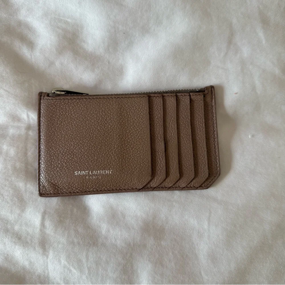 Saint Laurent Fragments Zipped Card Case - Picture 1 of 10